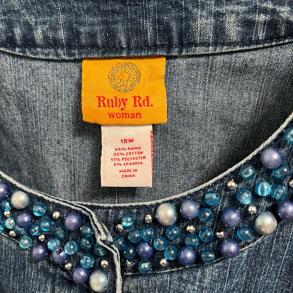 Ruby Road Embellished Denim Jacket. - image 4